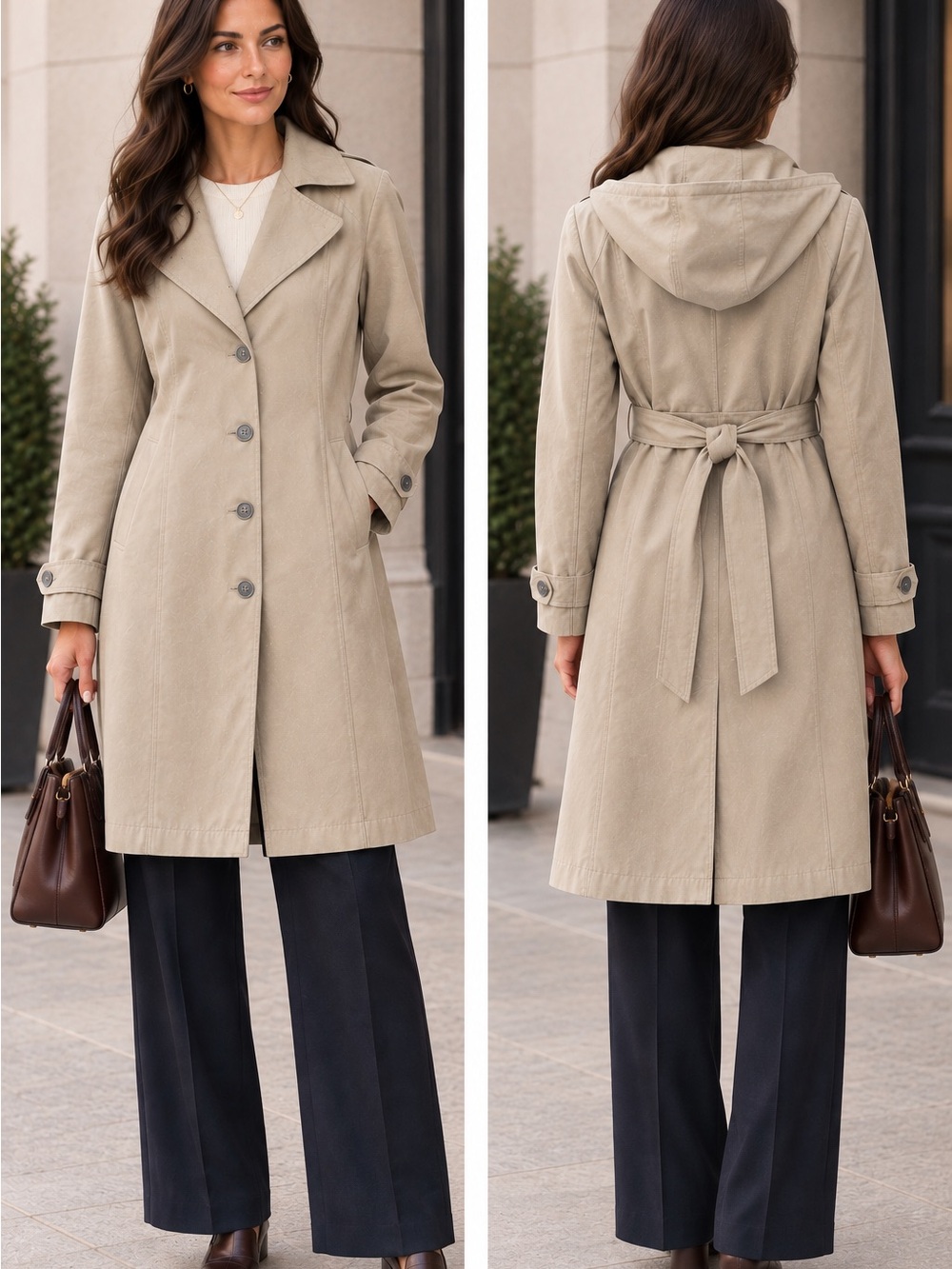 East 5th Khaki Trench Coat